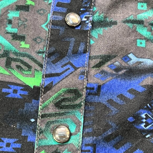 Rock N Roll Cowboy Western Pearl Snap Shirt Mens Large Multicolor Southwestern P - Picture 4 of 9